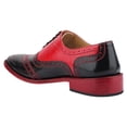 thumbnail image 3 of LIBERTYZENO Men's Eel Print Wingtip Brogue Dress Shoes, 3 of 8