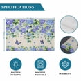 thumbnail image 6 of Purple Hydrangea Placemats Set of 8, Spring Eucalyptus Butterfly Rustic Burlap Placemats for Dining Table, Place Mats for Kitchen Tabletop, Waterproof Wipeable Dining Table Mats Set, 6 of 9