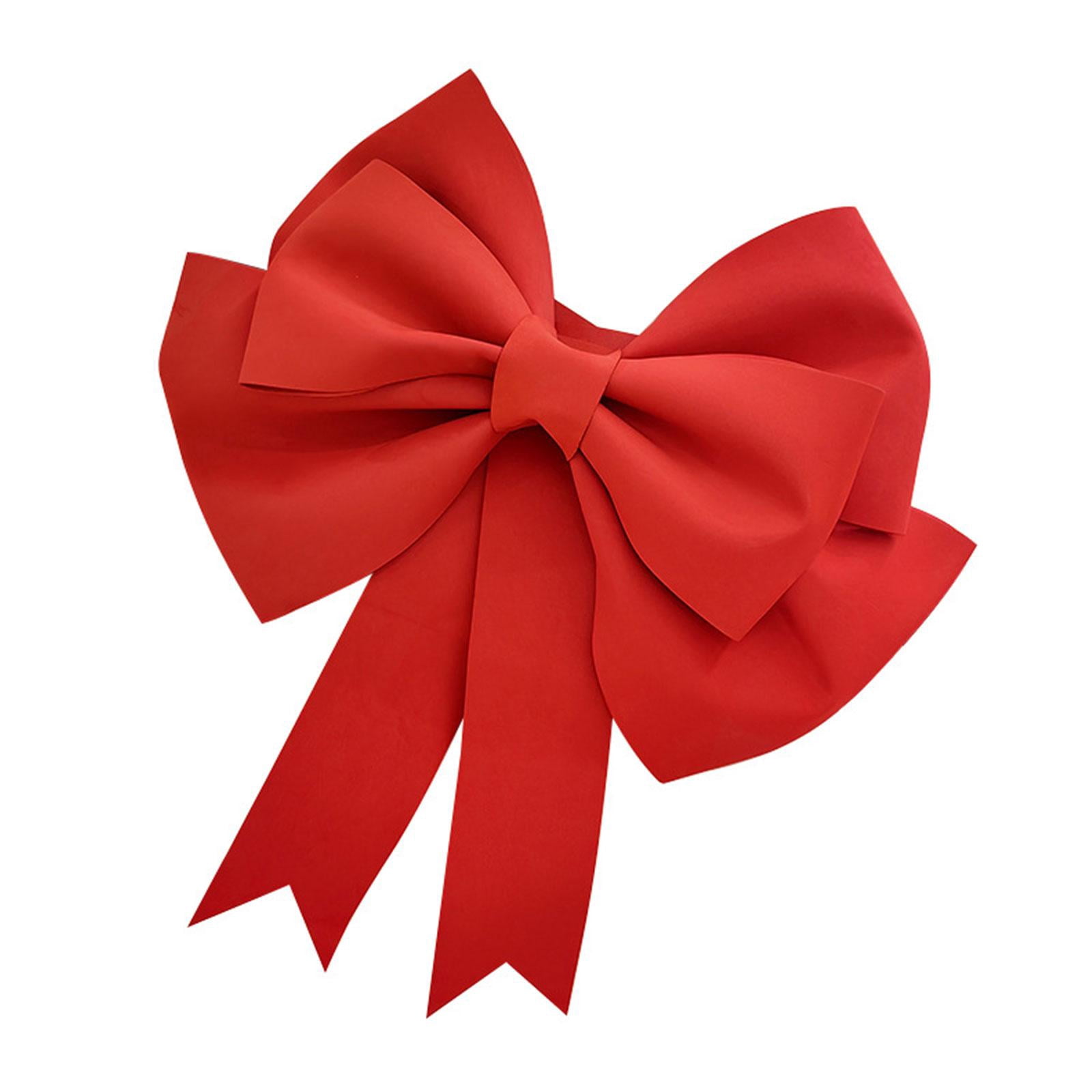 Large Bow Hanging Decoration Bright Red Giant Size for New House Car Door and Big Holiday Present Wrapping