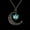 C, variant on Guodhu Luminous Crescent Moon and Heart Necklace Glow in The Dark Silver Plated - Glowing Blue Moon Charm - Magical Fantasy Fairy Glowing Necklace Jewelry
