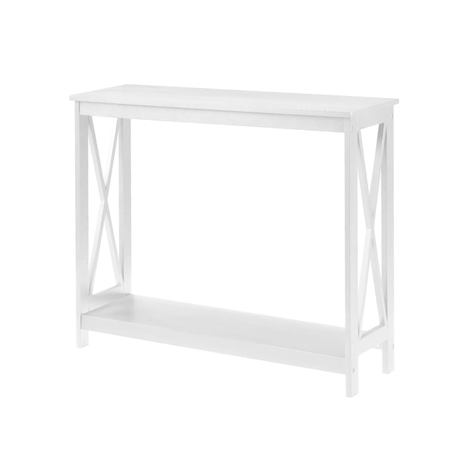Pemberly Row Table Console Transitionnel, Fini Bois Blanc