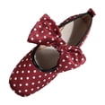 thumbnail image 3 of YHAJDS Loafer Shoes for Women Print Polka Dot Bowknot Slip On Casual Daily Walking Flats, 3 of 10