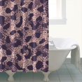 thumbnail image 4 of Purple and Pink Leopard Pattern Shower Curtain 72"x84" ,Bathroom Decorative Shower Curtains Set with 12 Hooks,Modern Waterproof Washable Shower Curtain, 4 of 6