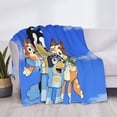 thumbnail image 3 of Rozeui Bluey for Flannel Blanket, Soft Fuzzy Plush King Blanket for Winter, Thick and Warm All-Season Bed Throw-50"x40", 3 of 6