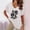 White, variant on YHAJDS Women Tops Short Sleeve Shirts for Women V Neck Print T Shirt Comfortable Casual Blouse Spring Summer