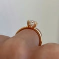 thumbnail image 4 of solitaire jewels 2.5CT Oval Moissanite Hidden Halo Engagement Ring For Women, 10K Rose Gold, 4 of 6