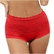 thumbnail image 1 of Ropa interior de cintura media para mujer de hoksml, bragas menstruales de satén con encaje, bragas de algodón elásticas sexys para moldear el período. Liquidación., 1 of 5