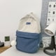 thumbnail image 5 of Mochila De Estudiante Mochila de estudiante para mujer, mochila bonita de pana de color en contraste para adolescente (azul) Likrtyny Para Estrenar, 5 of 6