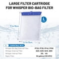 thumbnail image 2 of Cartuchos de filtro para acuarios Esctabalt Whisper Bio Bag, 16 unidades, 2 of 7