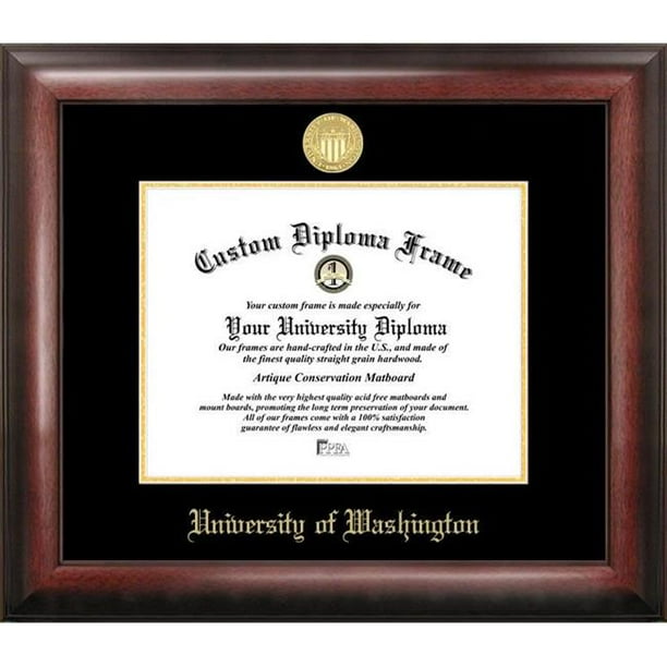 University Of Washington 8 5 X 11 Gold Embossed Diploma Frame Walmart Com Walmart Com