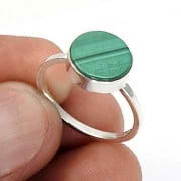 Malachite Gemstone 925 Sterling Silver Cocktail Ring Women Gift Jewelry Size 8