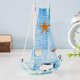 thumbnail image 2 of Adornos artesanales decorativos de velero de 15 cm, estilo mediterráneo, estatua de madera, adorno de barco de pesca, modelo de regalo, decoración de escritorio para el hogar y la Regalo de navidad, 2 of 6