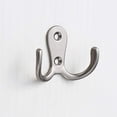 thumbnail image 3 of Coat Hook 10 Pieces Double Metal Hooks And Racks Storage With Screws For Home, Shelves, Drawers, Lockers, 3 of 5