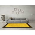 thumbnail image 3 of Ahgly Company Indoor Rectangle Oriental Yellow Modern Area Rugs, 7' x 10', 3 of 4