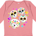 thumbnail image 4 of Inktastic Decorative Skull Party for Day of the Dead Boys or Girls Long Sleeve Baby Bodysuit, 4 of 5