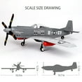 thumbnail image 2 of P-51 Mustang Fighter Building Block Set Wange 4006, 2 of 11
