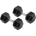 thumbnail image 2 of Signature Fitness Rubber Encased Hex Dumbbell  Multiple Sizes, 2 of 6