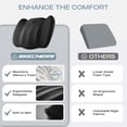 thumbnail image 5 of Skechers Memory Foam Car Seat Cushion, Comfortable Support for Long Drives, Universal Fit for Cars and SUVs Black, 5 of 9