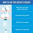 thumbnail image 2 of REACH Ultraclean Access Flosser Starter Pack with 8 Unflavored Dental Flosser Heads, 2 of 6