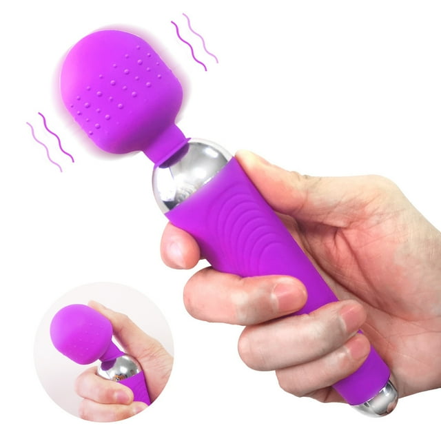 XBONP Masseur Personnel Rechargeable à Main pour Muscles, Corps, Dos, Cou, Épaules, Récupération Sportive, Violet