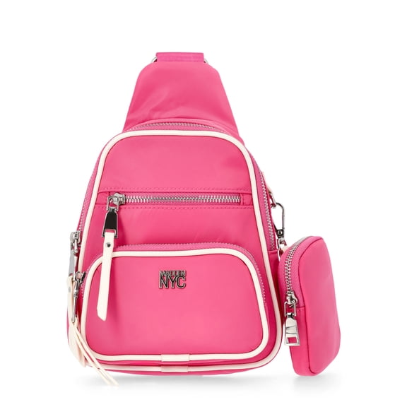 Madden NYC Women's Core Sling Bag, Pink