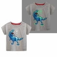 thumbnail image 7 of Summer Savings Clearance! Edvintorg Summer Children Boys T Shirt Cotton Cartoon Dinosaur Short Sleeve Kids Clothes T-Shirts For Boy Casual Top Tee 1-7 Years, 7 of 7