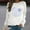 White 2, variant on Senior 2026 Sweatshirts for Women Long Sleeve Crewneck Drop Shoulder Tops Trendy Loose Fit Casual Pullover Shirts