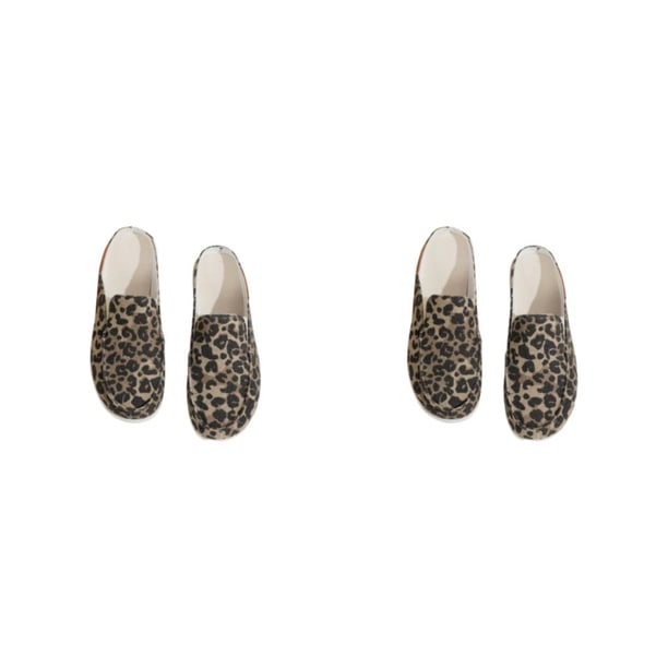 Sonducket Mules de lona transpirables para mujer de 2 piezas con suela de goma de larga duración zapatillas transpirables y agradables a la piel Type11 NO11