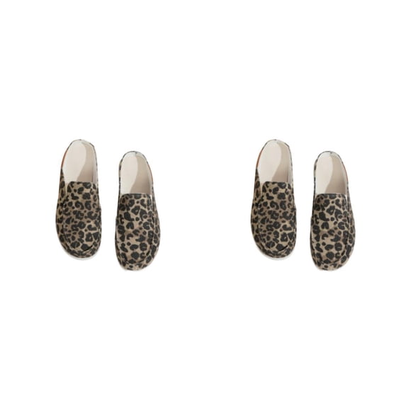 Zuecos y pantuflas Qarigey Mujer Lona Leopardo 40 1