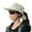Beige, variant on Upf Adjustable Sun Hats for Women and Men Outdoor Camping Sports Lightweight Wide Brim Summer Hat with Ponytail Hole Black