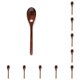 thumbnail image 3 of Ounissouiy Palillos de madera, juego de vajilla de viaje, regalo de inauguración de la casa, juego de vajilla de mango largo, tenedor de cocina Cuchara 10piezas, 3 of 6