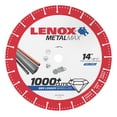 thumbnail image 1 of LENOX Tools METALMAX Cut Off Wheel, Diamond Edge, 14-Inch x 1-Inch (1972932), 1 of 7