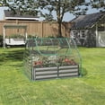 thumbnail image 2 of Home-Complete 4ft x 3ft Galvanized Raised Garden Bed with PVC Green House, 2 of 9