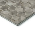 thumbnail image 4 of Addison Rugs Mayfield Washable Cowhide Double Octagons Gray Runner Rug, 2'3" x 7'6", 4 of 5