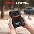 thumbnail image 4 of GOOLOO A2 8-in-1 Jump Starter with Air Compressor, 2500A Car Battery Booster (Up to 8L Gas/6L Diesel) 150 PSI Cordless Auto-Shutoff Tire Inflator, 12V Supersafe Lithium Jump Box with Jumper Cables, 4 of 12