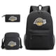 thumbnail image 1 of Three Piece Schoolbag Lakers Printed Pencil Bag Shoulder Bag-r, 1 of 3