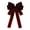 Velvet black drops-Red, variant on Womens Rhinestones Pearls Velvets Bowtie Brooch Pin Student Uniform Shirt Jabot Collar Pre Tied Bowknot Necktie Clip