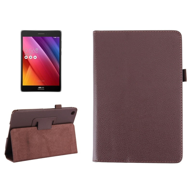 Amzer Texture Horizontal Flip Leather Case With Holder Brown For Asus Zenpad 3 8 0 Z581kl Brown Walmart Com Walmart Com