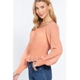 thumbnail image 3 of Long Slv Smocked Chiffon Top, 3 of 16