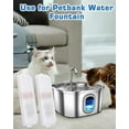 thumbnail image 5 of Petbank Cat Water Fountain Filter, 6 Pack Replacement Filters & 6 Pack Filter Sponges Replacement, Multiple Filtration, Isolates Floating Hairs and gets rid of Odors, 5 of 7