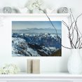 thumbnail image 1 of White Ski Slope Panoramic View - Landscape Artwork Canvas, 1 of 3