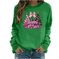 thumbnail image 2 of Uootdi Christmas Long Sleeve Sweatshirt for Women Funny Holiday Xmas Tree Graphic Pullover Gift Top Fashion Merry Holiday Light weight Shirt, 2 of 3