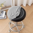 thumbnail image 6 of Aihimol Round Stool Cover 12-14" Round Seat Covers for Bar Stools,Luxurious Fabric Stretchable,Washable Jacquard Dustproof Stool Seat Slipcover (Gray), 6 of 6