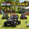 thumbnail image 2 of Conchico 36V Powered Ride on Toy for Big Kids, 2 Seater Electric Ride on Car with Rear Wheel Suspension, Bluetooth, Max Speed 8 mph, Aged 6+, Black, 2 of 8