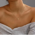 thumbnail image 3 of Initial Necklaces for Women, 14k Gold Plated Dainty Gold Letter Necklace Tiny Initial Pendant Necklace Cute Letter Name Choker Necklaces for Women Simple Gold Jewelry for Women Gifts, 3 of 6