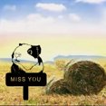 thumbnail image 5 of HELLOYOUNG 9.8- Inch MISS YOU" Guinea Pig Memorial Garden Stake Rustic Metal Sympathy Marker with Adorable Face Pet Memorial Marker, 5 of 29