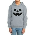 thumbnail image 2 of Tfken Toddler Child boys Hoodies Size 11-12 Years Halloween Long Sleeve Hooded Sweatshirt Pumpkin Print Fashion Grey Tops, 2 of 4