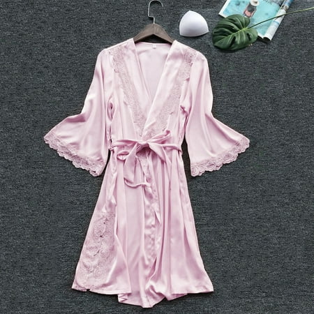 

JNGSA Women Fashion Sexy Sleepwear Lingerie Lace Temptation Belt Underwear Nightdress Womens Loungewear Set Nightgowns For Women Clearance