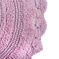 thumbnail image 3 of DII Bath Rugs Soft & Plush Oval Mauve Cotton Bath Mat, 21" x 34", Reversible, 3 of 6
