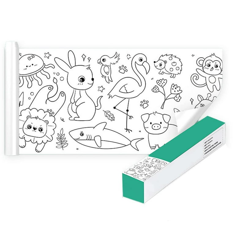 kumrabal childrens drawing roll, coloring drawing roll of paper